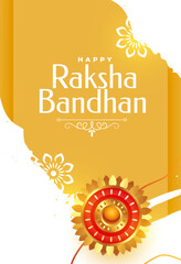 happy raksha bandhan holiday post with rakhi wristband