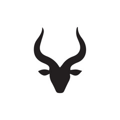deer head silhouette vector