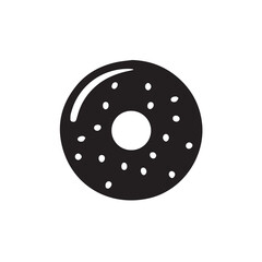 donut cake vector illustration