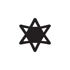 star of david vector illustration 