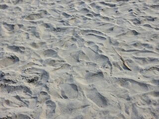 Sand texture on the beach, closeup of photo