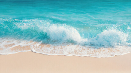 Refreshing ocean waves crashing on sandy beach coastal paradise nature photography vibrant environment serene viewpoint coastal tranquility