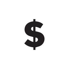 dollar sign on a white background