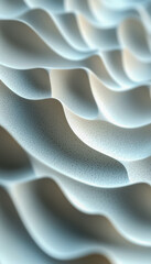 Abstract close-up of layered, wavy textures in soft neutral tones