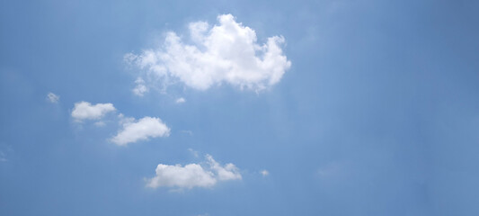 Blue sky and clouds in nature