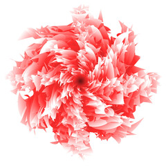 Whirlwind of Red Elegance: A Fractal Dance of Abstract Beauty