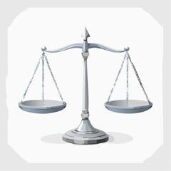 balanced scale representing justice and law