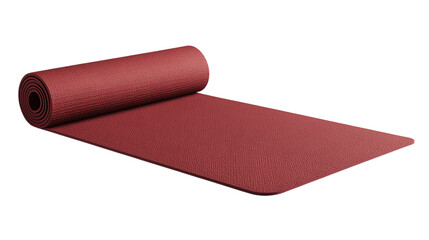 &bull; A smart yoga mat with built-in sensors for posture correction, isolated on white background in HD 
