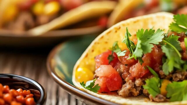 Delicious Ground Beef Tacos.