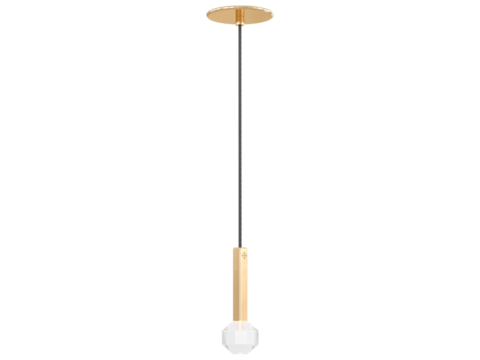 JOULLE 01-001 , Brass -Black-Silver / Clear crystal , Elegant Lighting Fixture Against white bachground 