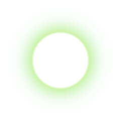 Green Glowing Ring Effect with Gradient and Transparent Background
