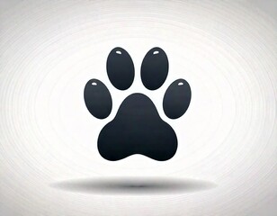 Cat or dog paw icon. Paw icon. Dog, cat paw icon. Zoo, vet logo