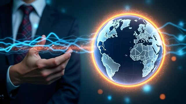 High Definition Visual: Transformative Impact of Global Trade Agreements on Regulatory Harmonization, Export-Import Flows & Economic Growth - Stock Photo Concept with Empty Space