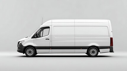 White Van Side View