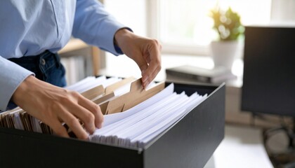 Searching documents in filing drawer