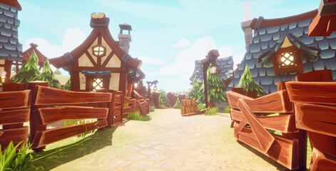 風そよぐ青瓦の村 © タラコおにぎり