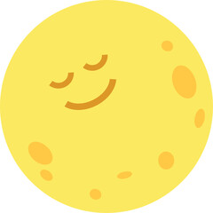 Cute full moon characters with facial expressions. Perfect for Chuseok, Korean harvest festivals, full moon celebrations, autumn events, and seasonal greeting designs.