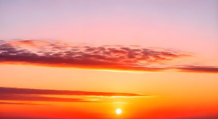 Sunset with sea view