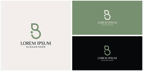 B letter logo design with luxurious and feminine style suitable for beauty products