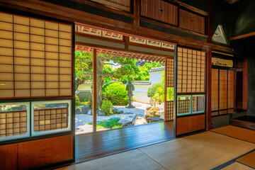 福岡県　八女市福島の町並み　旧木下家住宅