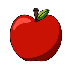 red apple vector
