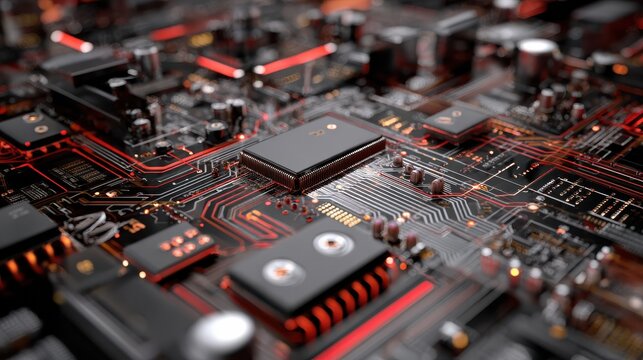 digital microcircuit background technology motherboard wallpaper