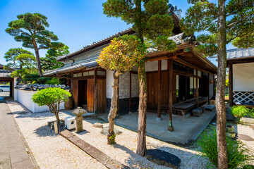 福岡県　八女市福島の町並み　旧木下家住宅