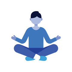 Smiling Kid Practicing Mindfulness

