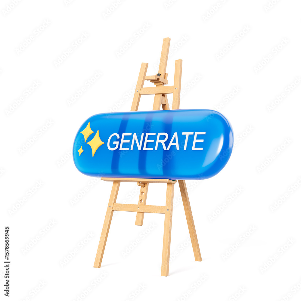 Poster giant glossy blue 