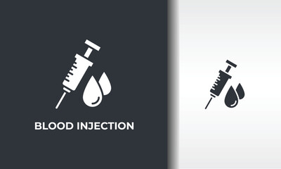 Blood Injection Vector, Icon Or Logo Sign Isolated Symbol Illustration