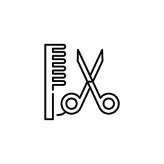 hair care tools icon sign vector