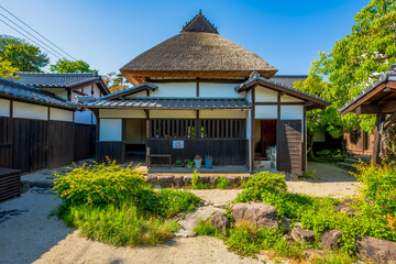 福岡県　甘木市　秋月の町並み　武家屋敷　久野邸