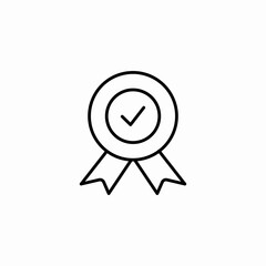 quality award badge icon sign vector