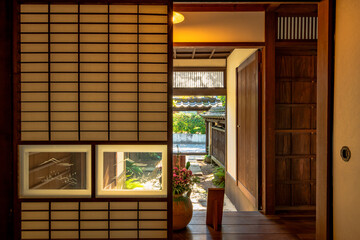 福岡県　甘木市　秋月の町並み　武家屋敷　久野邸