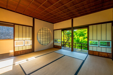 福岡県　甘木市　秋月の町並み　武家屋敷　久野邸