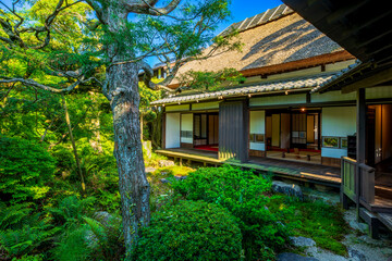 福岡県　甘木市　秋月の町並み　武家屋敷　久野邸