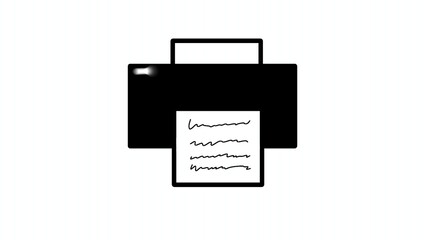 vector illustration of a printer 