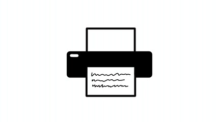 printer icon vector illustration