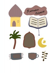 set of muslim icons 