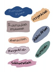 set of vintage labels