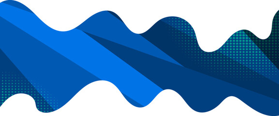 Abstract gradient blue background with diagonal lines in the wave frame. Vector illustration