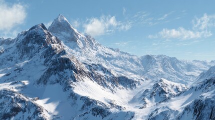 Fototapeta premium snow covered mountains