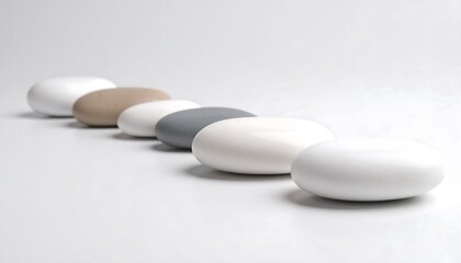 Smooth stones in a row