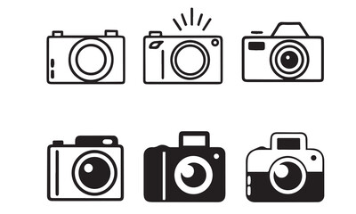 Camera and Photographer Icon Set