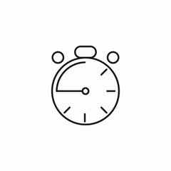 analog stop watch icon sign vector