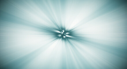 Minimal Radial Blur with Soft Cyan Vignette
