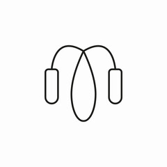 jump rope icon sign vector