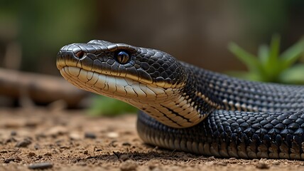 Fototapeta premium snake in the grass