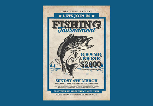 Fishing Tournament Flyer