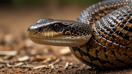 Obraz premium snake in the grass